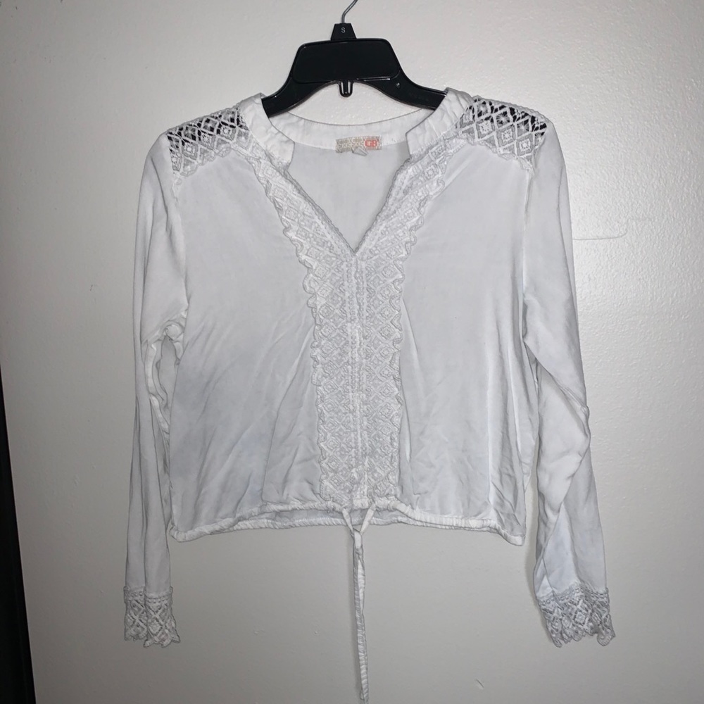 Lace White Blouse